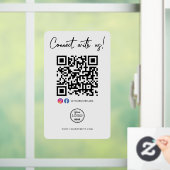 Verbinden Sie sich mit dem QR-Logo von Facebook Fensteraufkleber (Zuhause)