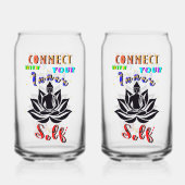 Verbinden Sie sich mit Ihrem inneren Selbst Dosenglas (Vorderseite)