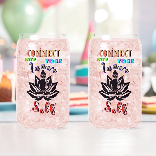 Verbinden Sie sich mit Ihrem inneren Selbst Dosenglas (Insitu (Geburtstag))