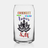Verbinden Sie sich mit Ihrem inneren Selbst Dosenglas (Vorderseite)