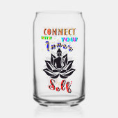 Verbinden Sie sich mit Ihrem inneren Selbst Dosenglas (Rückseite)
