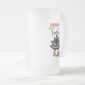 Verbinden Sie sich mit Ihrem inneren Selbst Mattglas Bierglas (VorderseiteRechts)