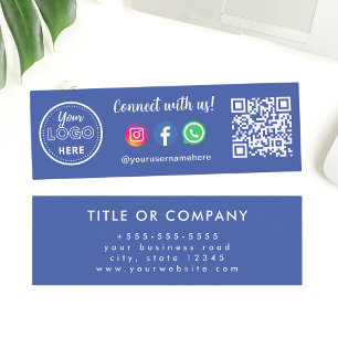 Verbinden Sie sich mit unserem Instagram Facebook Mini Visitenkarte