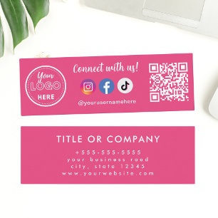 Verbinden Sie sich mit unserem Instagram Facebook Mini Visitenkarte