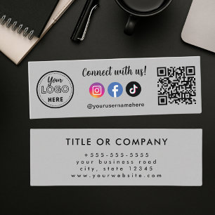 Verbinden Sie sich mit unserem Instagram Facebook Mini Visitenkarte
