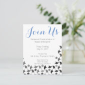 Verbinden Sie uns, laden Proben-Abendessen | Einladung (Stehend Vorderseite)