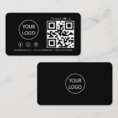 Verbinden Sie uns mit Social Media QR Code Moderns Visitenkarte (Vorne/Hinten)