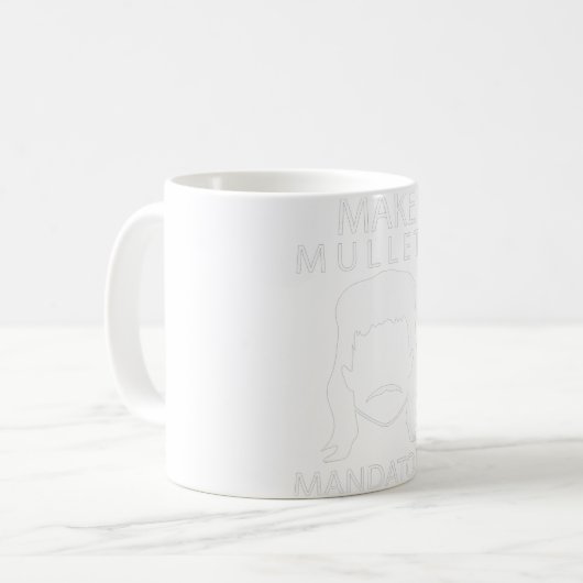 Verbindliche Mullets Kaffeetasse (Vorderseite Links)