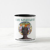 Verbindliche Renaissance-weibliche weißer Tasse (Zentrum)