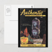 Verbindliche Science Fiction Monatlich _Januar 195 Postkarte (Vorne/Hinten)