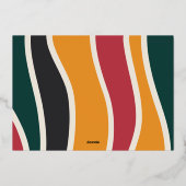 Verbindung | 3 Foto Kwanzaa Folien Feiertagskarte (Rückseite)