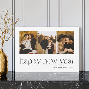 Verbindung   3 Foto Neujahr Feiertagskarte