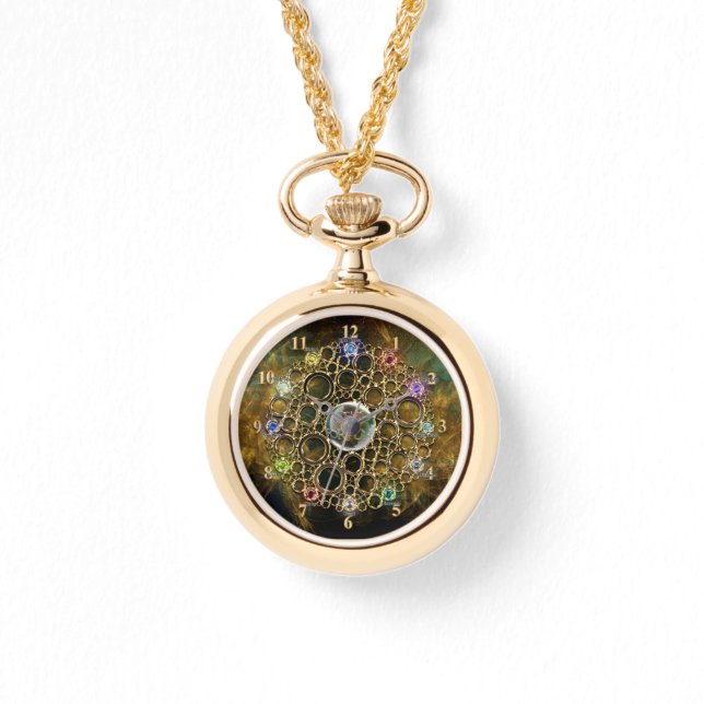 VERBINDUNG AN DEN WOHLSTAND: Gräben des Glücks Armbanduhr (Vorderseite)