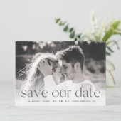 Verbindung | Horizontales Foto Save The Date (Stehend Vorderseite)