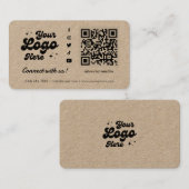 Verbindung mit dem Kraft Social Media QR Code Visitenkarte (Vorne/Hinten)
