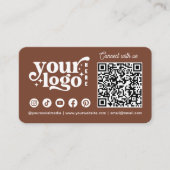 Verbindung mit dem QR-Code der Social Media Terrac Visitenkarte (Vorderseite)