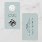 Verbindung mit dem QR-Code der US Social Media Visitenkarte (Vorne/Hinten)