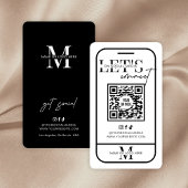 Verbindung mit dem QR-Code für soziale Medien Mini Visitenkarte