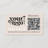 Verbindung mit dem QR-Code-Geschäft von US Social Visitenkarte (Vorderseite)