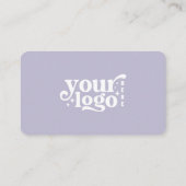 Verbindung mit dem QR Code Lavender Social Media Visitenkarte (Rückseite)