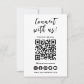 Verbindung mit dem QR-Logo der Social Media Einladung (Vorderseite)