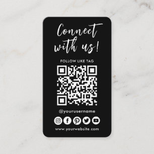 Verbindung mit dem QR-Logo der Social Media Visitenkarte