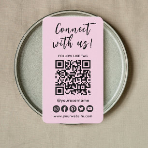 Verbindung mit dem QR-Logo der Social Media Visitenkarte