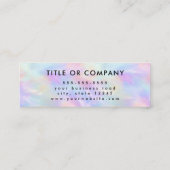 Verbindung mit dem US Social Media Logo Iridescent Mini Visitenkarte (Rückseite)