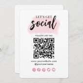 Verbindung mit der QR Code Business Card der US So Einladung (Vorne/Hinten)