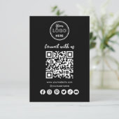 Verbindung mit der QR Code Business Card der US So Einladung (Stehend Vorderseite)