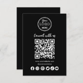 Verbindung mit der QR Code Business Card der US So Einladung (Vorne/Hinten)