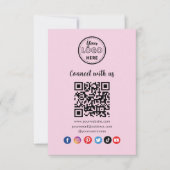 Verbindung mit der QR Code Business Card der US So Einladung (Vorderseite)