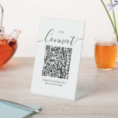 Verbindung mit der US QR Code Business Company-Mar Sockelschild (In SItu)
