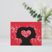 Verbindung mit Liebe Postkarte (Stehend Vorderseite)