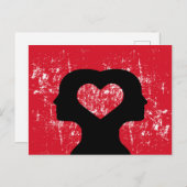 Verbindung mit Liebe Postkarte (Vorne/Hinten)
