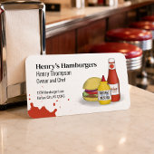 Verbindung mit mir | QR Code Einfach Hamburger mod Visitenkarte