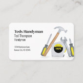 Verbindung mit mir | QR Code Einfache Holzwerkzeug Visitenkarte (Vorderseite)