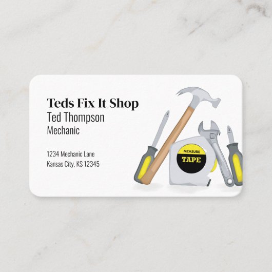 Verbindung mit mir | QR Code Einfache mechanische Visitenkarte (Vorderseite)