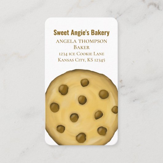 Verbindung mit mir | QR Code Einfaches Backkost Visitenkarte (Vorderseite)