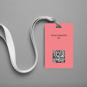Verbindung mit mir | QR Code Einfaches Modernes Fo Ausweis