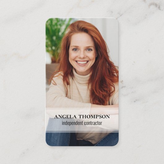 Verbindung mit mir | QR Code Einfaches Modernes Fo Visitenkarte (Vorderseite)