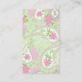 Verbindung mit mir | Social Media QR Code Paisley Visitenkarte (Rückseite)