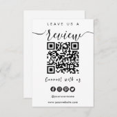 Verbindung mit QR-Code von uns | Verlass US A Revi Einladung (Vorne/Hinten)