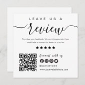 Verbindung mit QR-Code von uns | Verlass US A Revi Einladung (Vorne/Hinten)