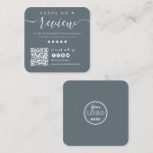 Verbindung mit QR-Code von uns | Verlass US A Revi Quadratische Visitenkarte (Vorne/Hinten)