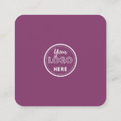 Verbindung mit QR-Code von uns | Verlass US A Revi Quadratische Visitenkarte (Rückseite)