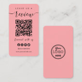 Verbindung mit QR-Code von uns | Verlass US A Revi Visitenkarte (Vorne/Hinten)
