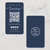 Verbindung mit QR-Code von uns | Verlass US A Revi Visitenkarte (Vorne/Hinten)