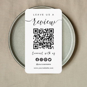 Verbindung mit QR-Code von uns   Verlass US A Revi Visitenkarte