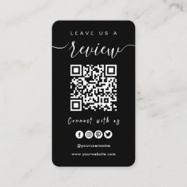 Verbindung mit QR-Code von uns | Verlass US A Revi Visitenkarte
